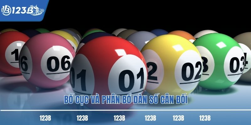 Bố cục và phân bổ dàn số cân đối